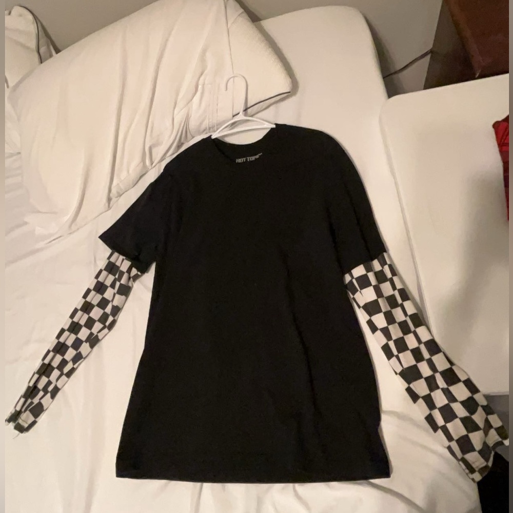 Black and white emo shirt